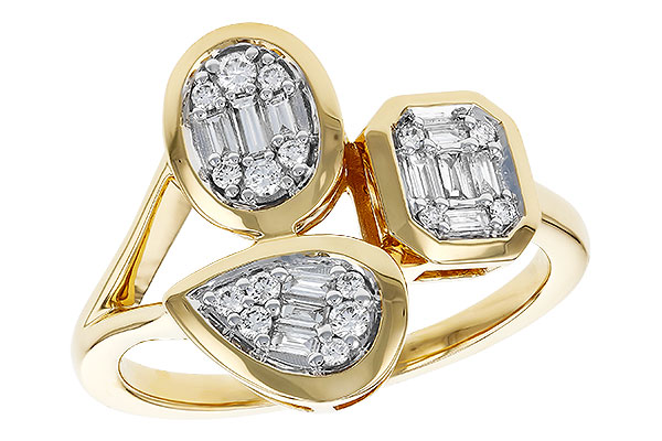 H329-90151: LDS DIA RG .12 TW BAGUETTE .25 TW