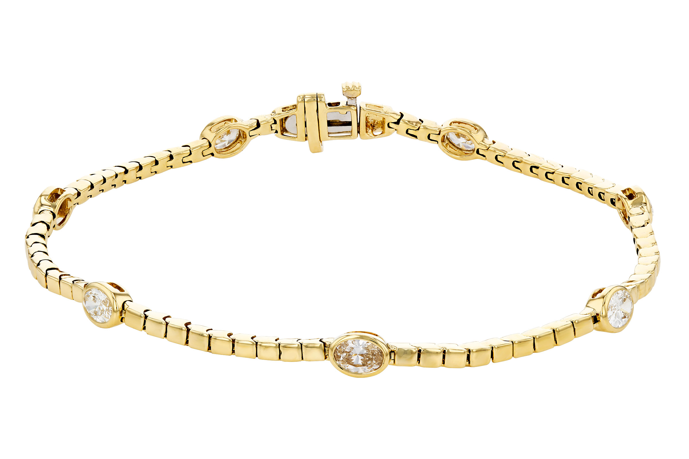 H330-74696: BRACELET 1.30 TW OVAL DIA (7")