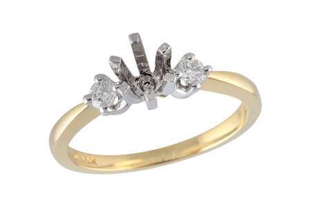 K060-75560: LDS SEMI DIA RING .14 TW