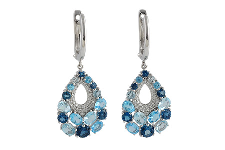 K242-61978: EARR 4.01 BLUE TOPAZ 4.24 TGW