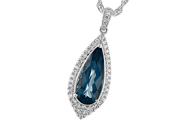 K244-39196: NECK 2.40 LONDON BLUE TOPAZ 2.65 TGW