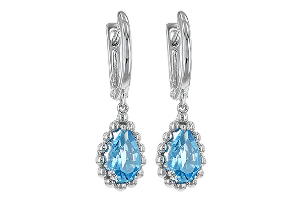 K244-40169: EARRING BLUE TOPAZ 1.70 TW