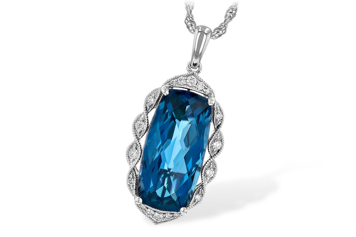 K245-28278: NECK 6.70 LONDON BLUE TOPAZ 6.81 TGW