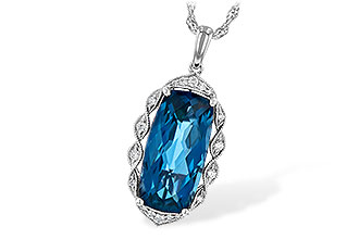 K245-28278: NECK 6.70 LONDON BLUE TOPAZ 6.81 TGW