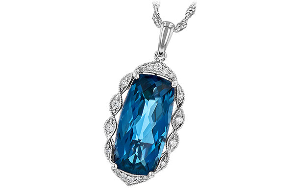 K245-28278: NECK 6.70 LONDON BLUE TOPAZ 6.81 TGW