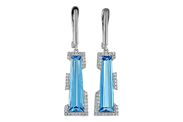 K245-28351: EARR 6.12 TW BLUE TOPAZ 6.33 TGW