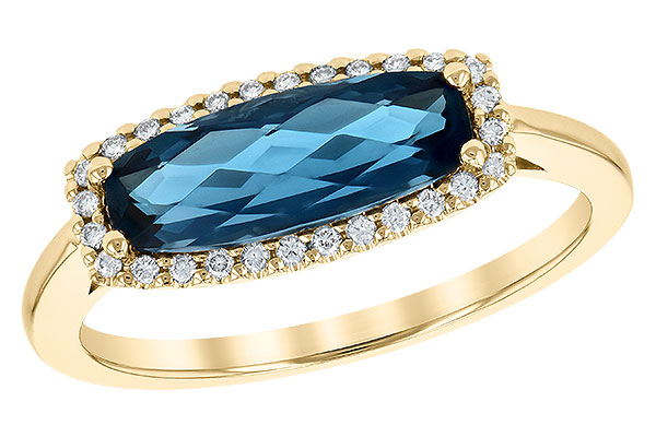 K245-31987: LDS RG 1.79 LONDON BLUE TOPAZ 1.90 TGW