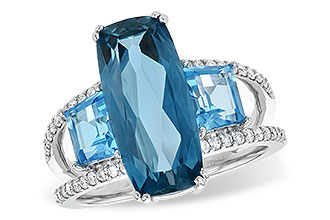 K245-32860: LDS RG 6.40 TW BLUE TOPAZ 6.67 TGW