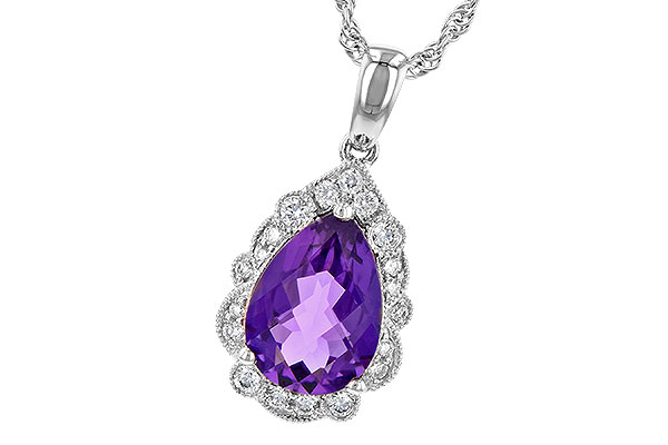 K245-34660: NECKLACE 1.53 AMETHYST 1.68 TGW (10x7 PS)