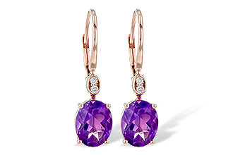 K245-35551: EARR 2.85 TW AMETHYST 2.90 TGW (9x7MM AMY)