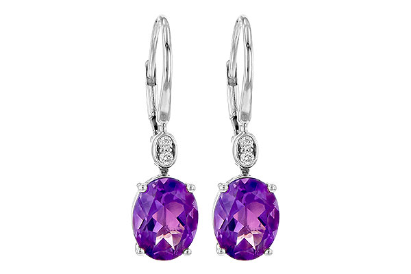 K245-35551: EARR 2.85 TW AMETHYST 2.90 TGW (9x7MM AMY)