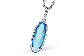 K328-02878: NECK 1.90 BLUE TOPAZ 1.93 TGW