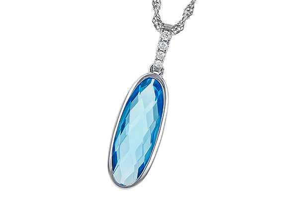 K328-02878: NECK 1.90 BLUE TOPAZ 1.93 TGW