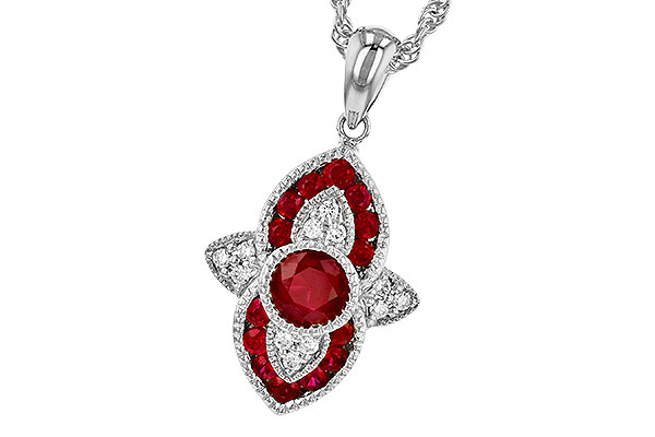 K328-02896: NECK .63 TW RUBY .70 TGW