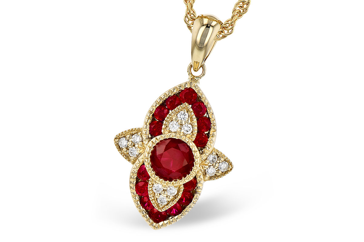 K328-02896: NECK .63 TW RUBY .70 TGW