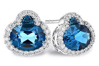 K328-06487: EARR 2.60 TW LONDON BLUE TOPAZ 2.81 TGW