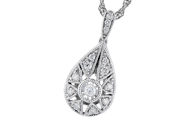 K328-07405: NECKLACE .12 TW