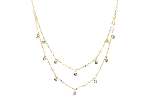 K328-91987: NECKLACE .22 TW (18 INCHES)