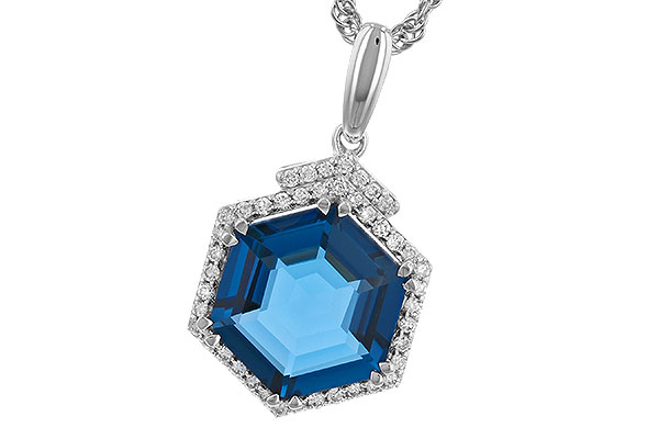 K328-94696: NECK 3.94 TW LONDON BLUE TOPAZ 4.12 TGW