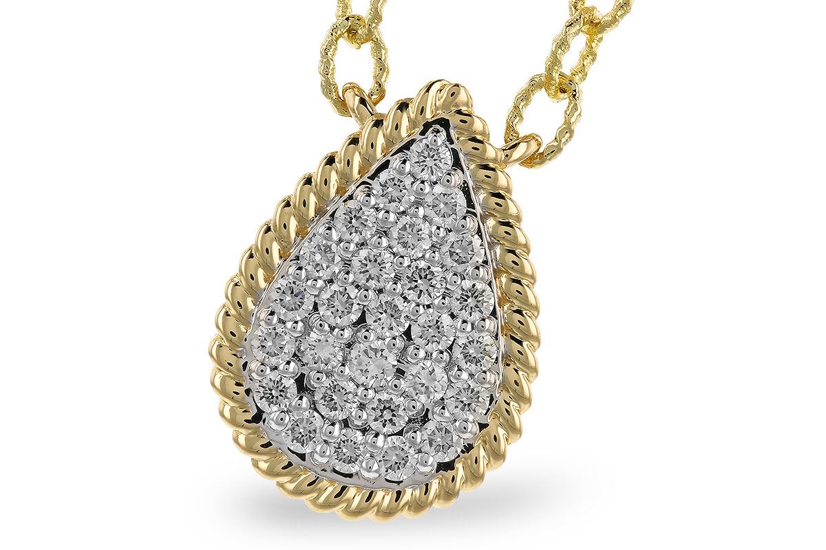 K328-98323: NECKLACE .32 TW (18")