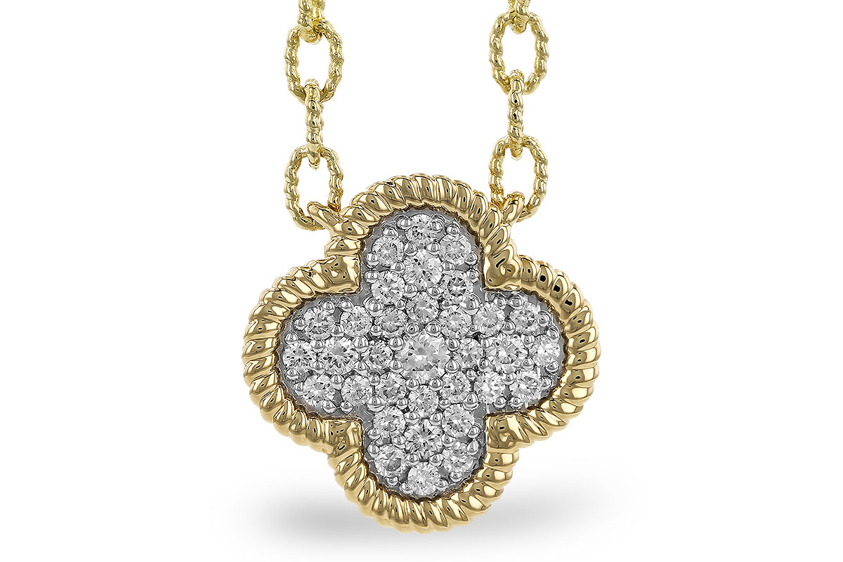 K328-99232: NECKLACE .32 TW (18")