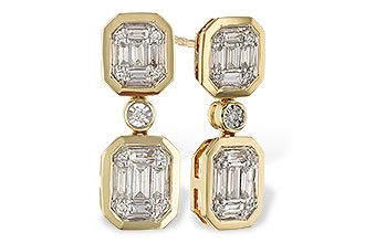 K329-81969: EARRINGS .38 BAG .45 TW