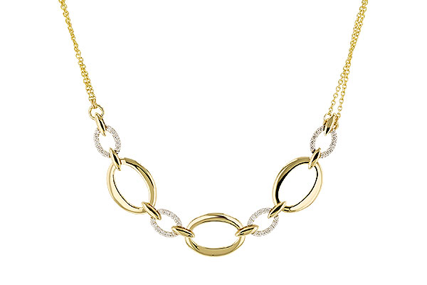 K329-82832: NECKLACE .50 TW (18")
