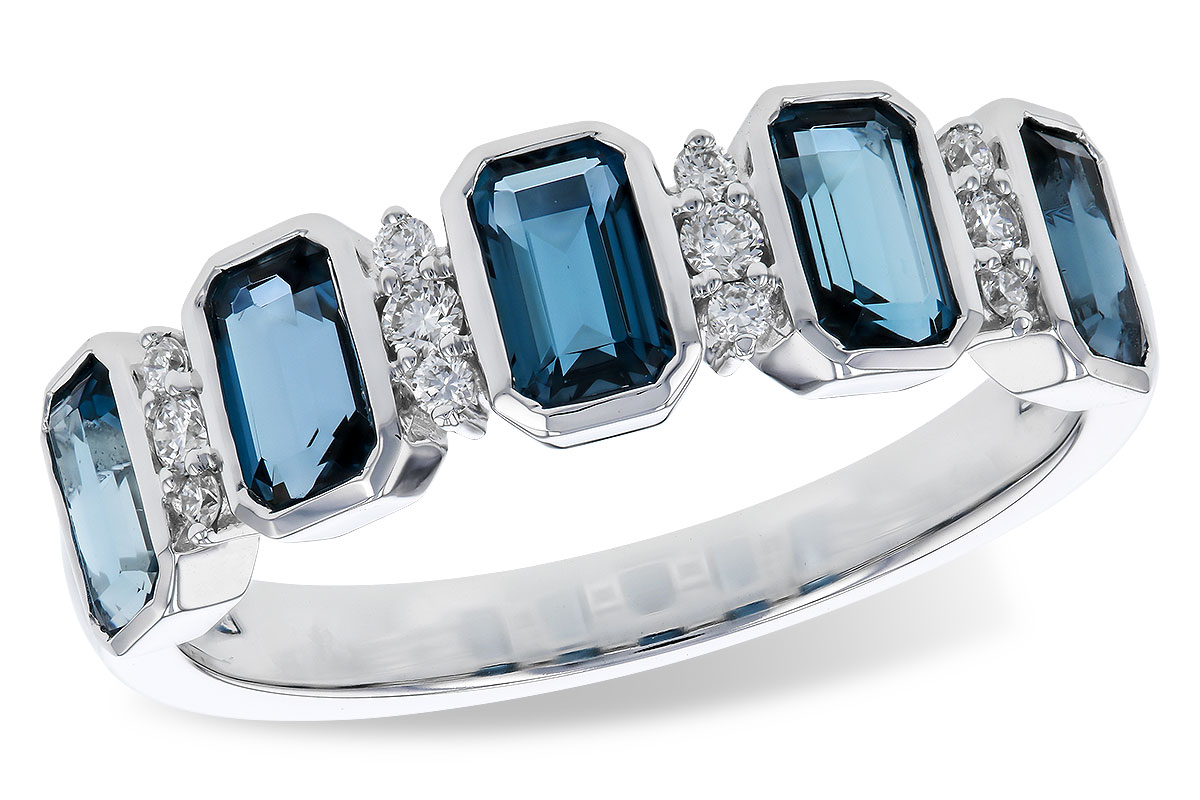 K329-84669: LDS RG 1.46 TW LONDON BLUE TOPAZ 1.58 TGW
