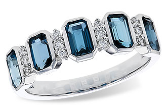 K329-84669: LDS RG 1.46 TW LONDON BLUE TOPAZ 1.58 TGW