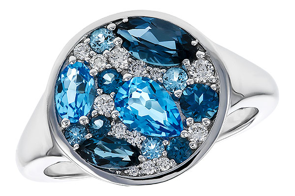 K329-85578: LDS RG 1.80 TW BLUE TOPAZ 1.96 TGW