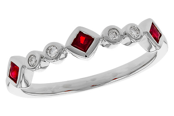 K329-85623: LDS WED RG .22 RUBY .27 TGW