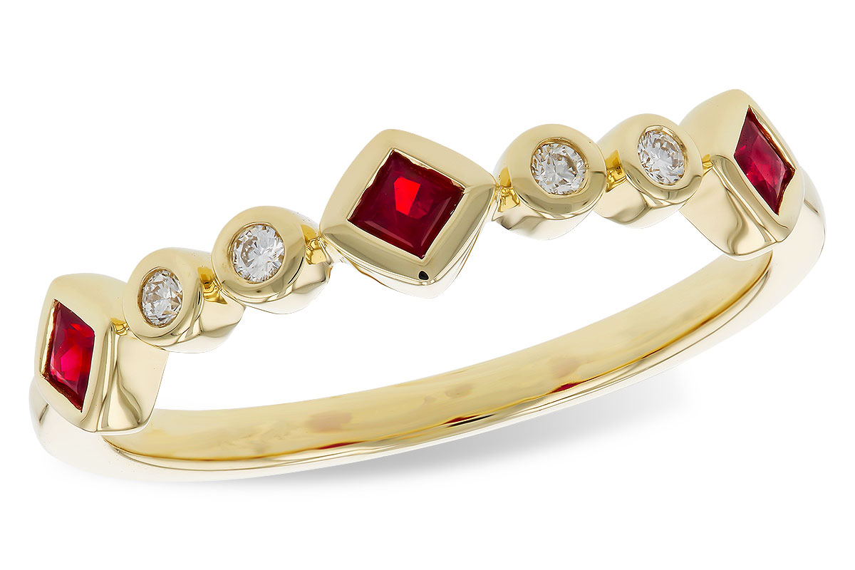 K329-85623: LDS WED RG .22 RUBY .27 TGW