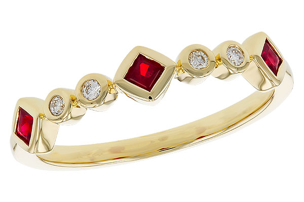 K329-85623: LDS WED RG .22 RUBY .27 TGW