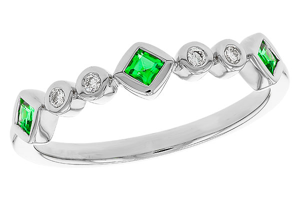 K329-86532: LDS WED RG .14 TW EMERALD .19 TGW