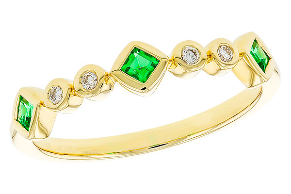 K329-86532: LDS WED RG .14 TW EMERALD .19 TGW