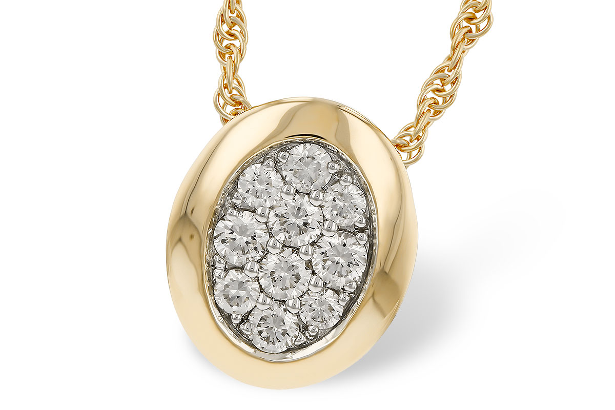 K329-88287: NECKLACE .25 TW