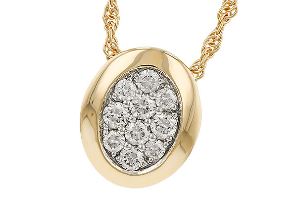 K329-88287: NECKLACE .25 TW