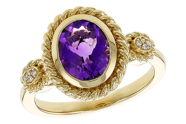 K329-90123: LDS RG 1.38 AMETHYST 1.40 TGW (9x7MM AMY)