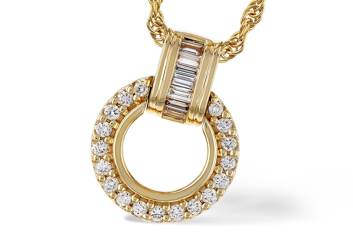 K329-90178: NECKLACE .12 BAG .33 TW