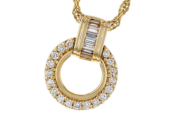 K329-90178: NECKLACE .12 BAG .33 TW