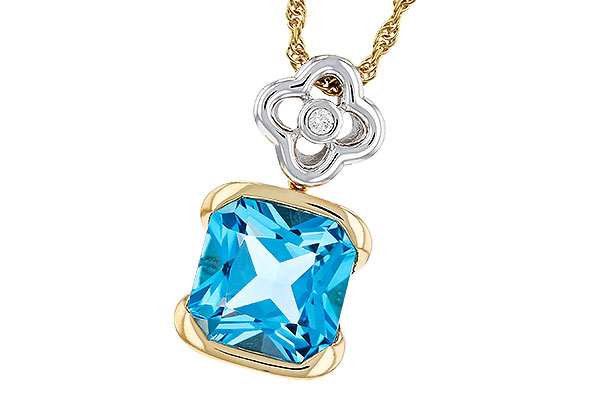 K330-72851: NECKLACE 3.50 BLUE TOPAZ 3.52 TGW (9MM BT)