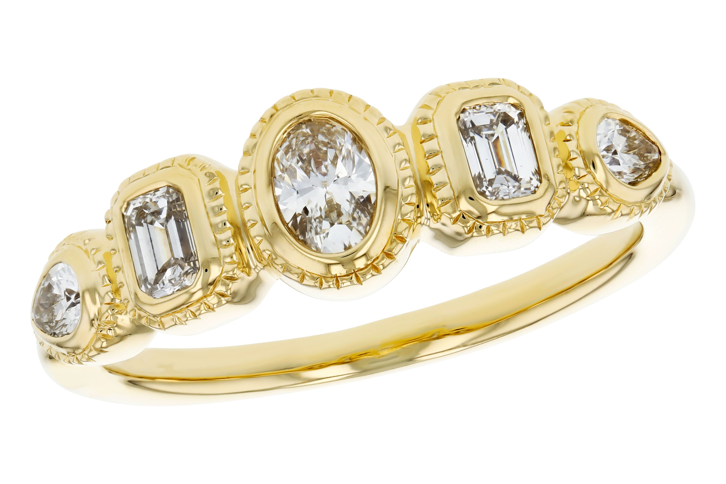 K330-74705: LDS DIA RG .50 TW FANCY CUT DIAMONDS