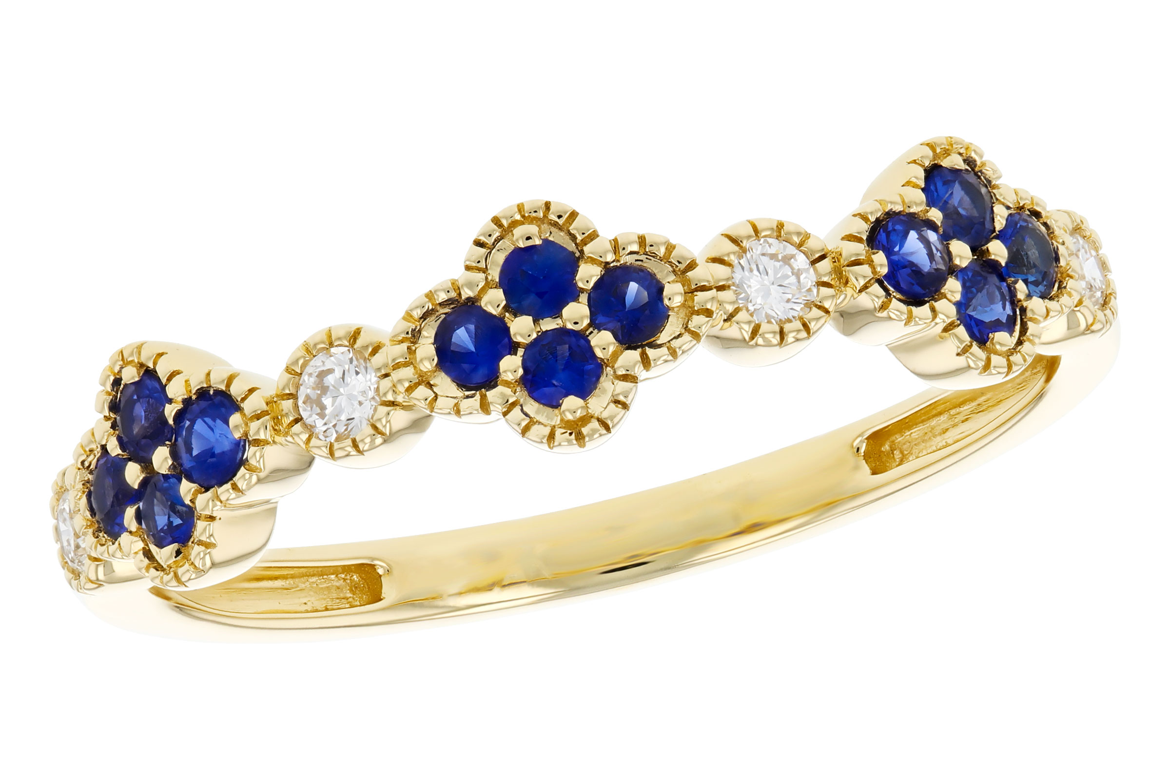 K330-75569: LDS WED RG .23 TW SAPPHIRE .31 TGW