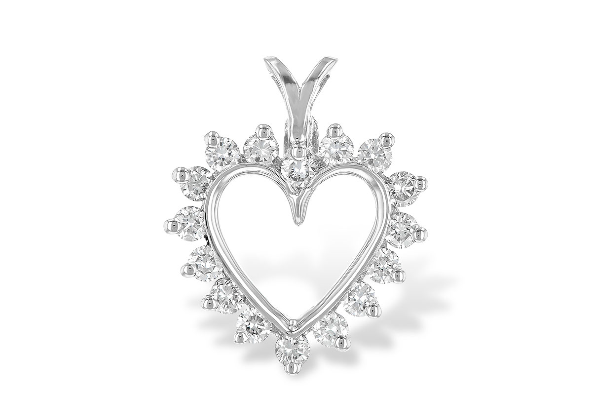 L061-66541: HEART PENDANT .45 TW