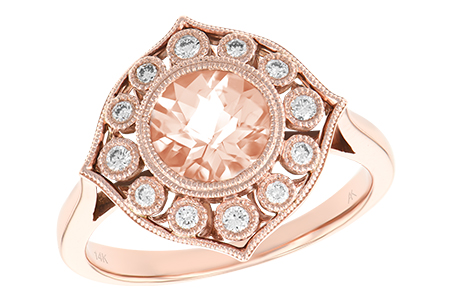 L243-49205: LDS RG .90 MORGANITE 1.05 TW