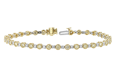 L243-53741: BRACELET 2.22 YELLOW DIA 3.04 TW