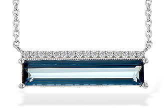 L245-32869: NECK 2.70 LONDON BLUE TOPAZ 2.80 TGW