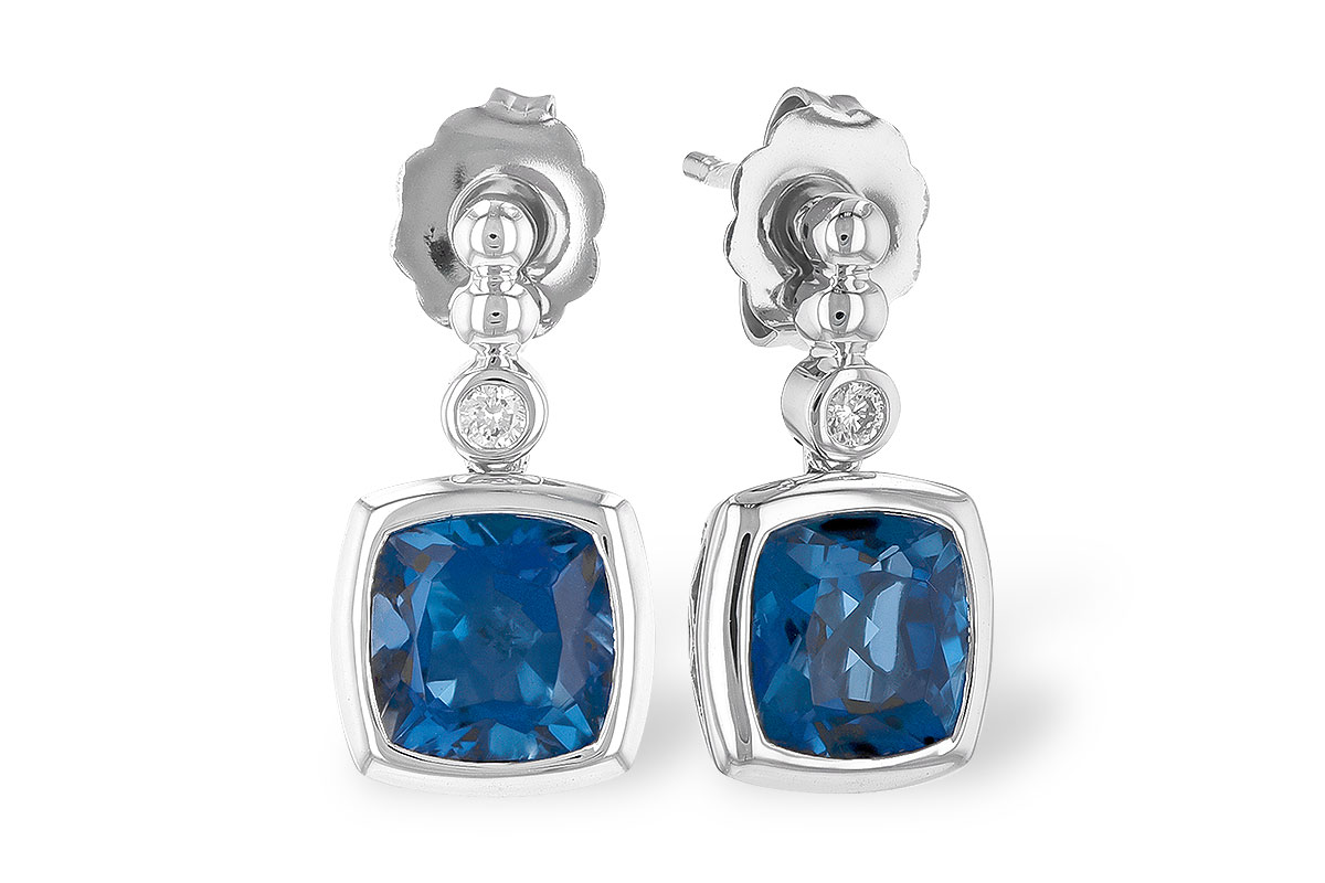 L328-00105: EARR 1.78 LONDON BLUE TOPAZ 1.82 TGW