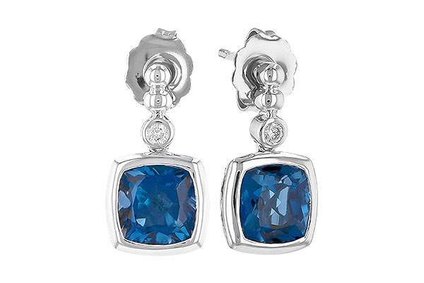 L328-00105: EARR 1.78 LONDON BLUE TOPAZ 1.82 TGW