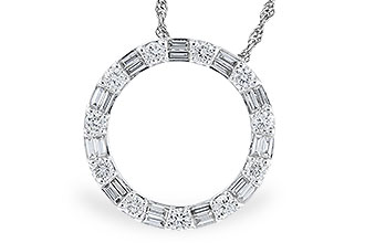 L328-94641: NECKLACE .25 TW BAG .60 TW